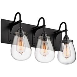 Sonneman Chelsea 19 1/4" Wide Satin Black Bath Light