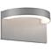 Sonneman Cusp 5 1/4"H Textured Gray LED Outdoor Wall Light