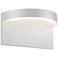 Sonneman Cusp 5 1/4"H Textured White LED Outdoor Wall Light