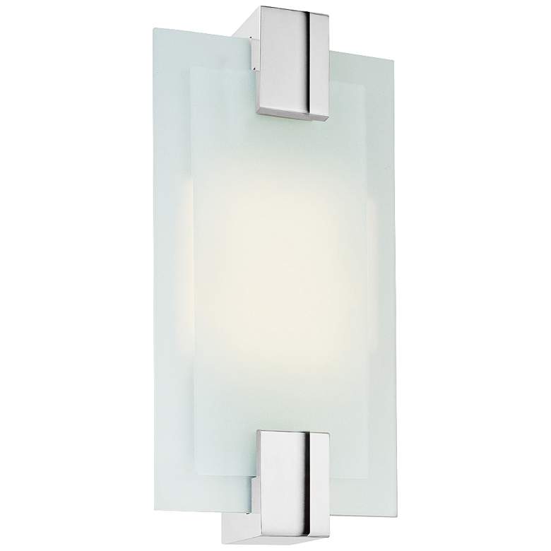 Image 1 Sonneman Dakota 14 1/2 inch High Polished Chrome Wall Sconce