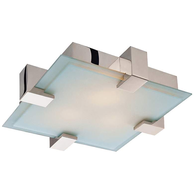 Image 1 Sonneman Dakota 19 inch Wide Polished Chrome Ceiling Light