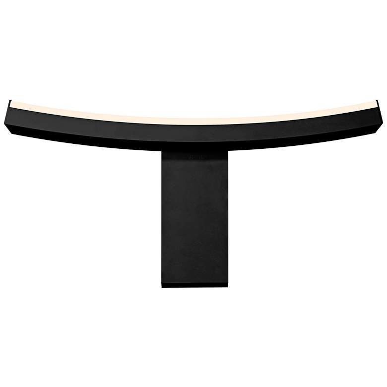 Image 1 Sonneman Dao 8" High Satin Black LED Wall Sconce