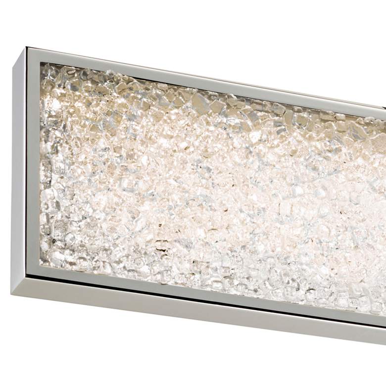 Image 2 Sonneman Dazzle 24"W Fused Glass Chrome LED Bath Light more views