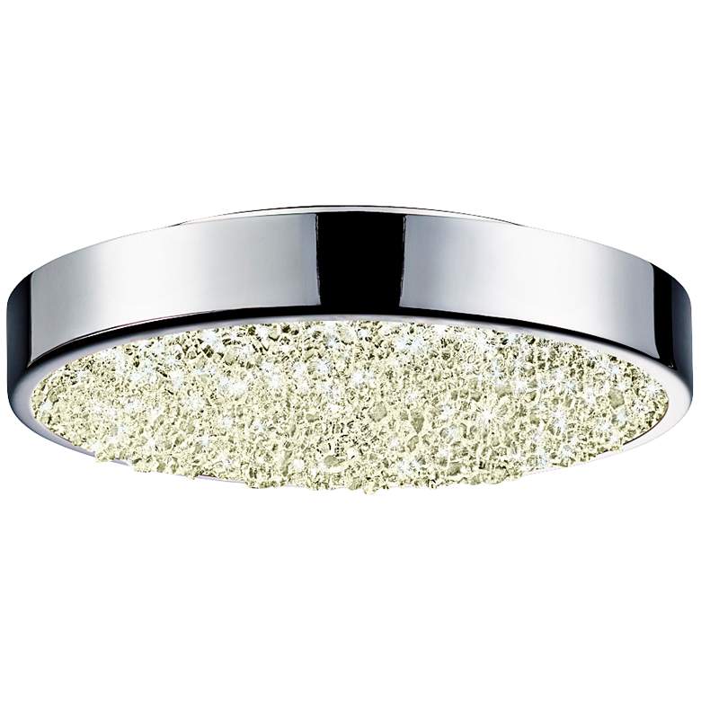 Image 2 Sonneman Dazzle 8" Wide Round Chrome LED Ceiling Light