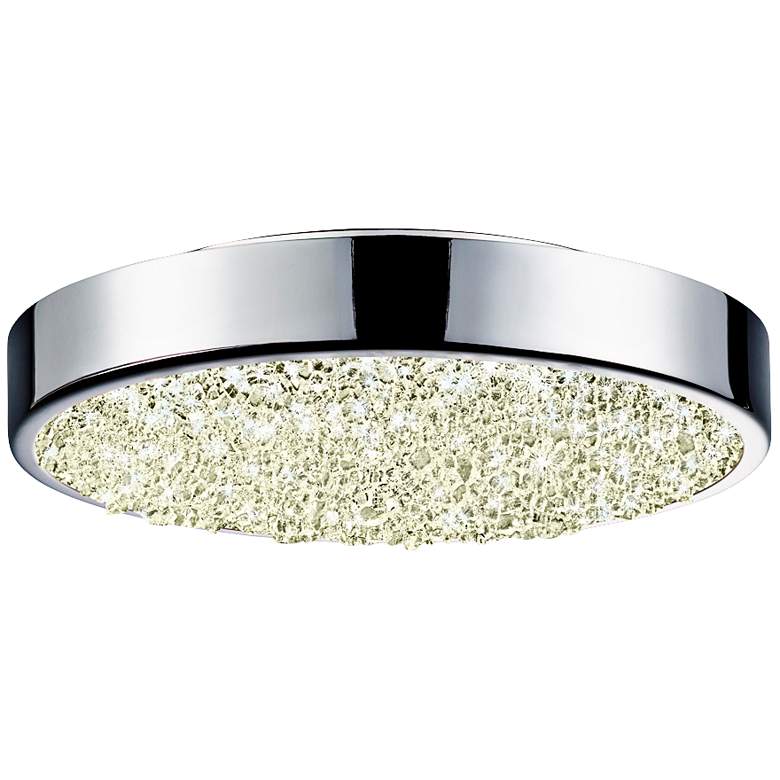 Image 2 Sonneman Dazzle 8 inch Wide Round Chrome LED Ceiling Light