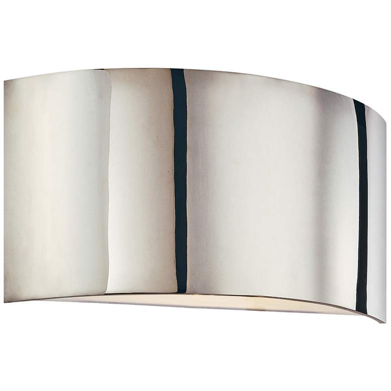 Image 1 Sonneman Dianelli 8 inch High Polished Nickel Wall Sconce