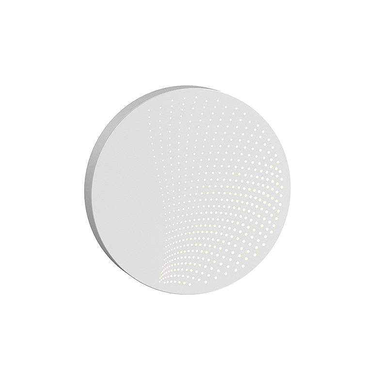 Image 1 Sonneman Dotwave™ 10"H White LED Outdoor Wall Light