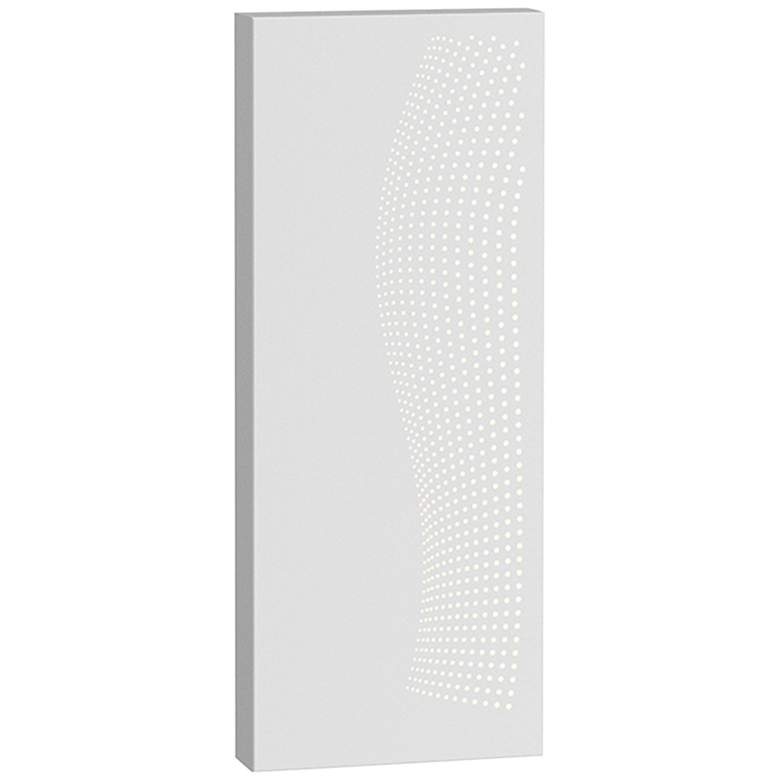 Image 1 Sonneman Dotwave 15 1/4" High Textured White LED Wall Sconce