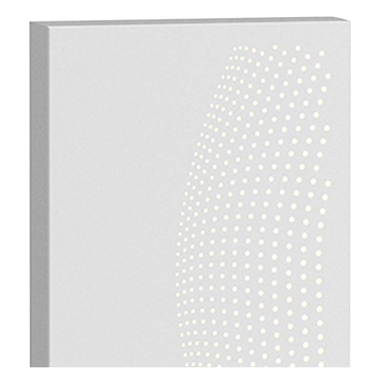 Image 2 Sonneman Dotwave 15 1/4" High Textured White LED Wall Sconce more views