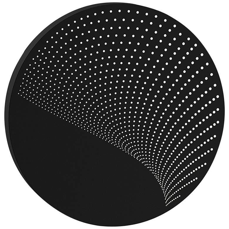 Image 1 Sonneman Dotwave 15" High Textured Black LED Wall Sconce