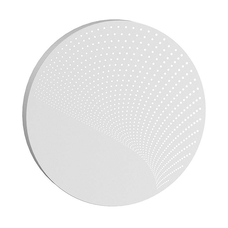 Image 1 Sonneman Dotwave™ 15"H White LED Outdoor Wall Light