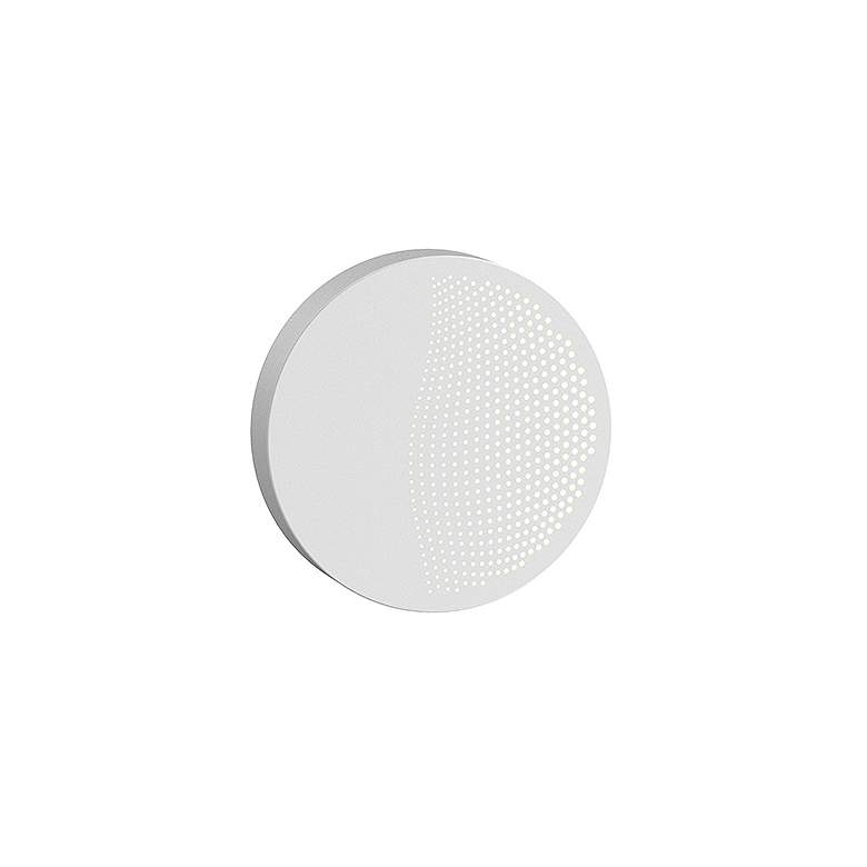 Image 1 Sonneman Dotwave™ 7 1/2"H White LED Outdoor Wall Light