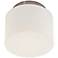 Sonneman Drum 8" Wide Satin Nickel Ceiling Light