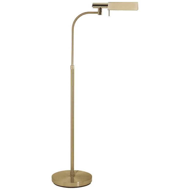 Image 1 Sonneman E-Tenda Satin Brass Pharmacy Floor Lamp