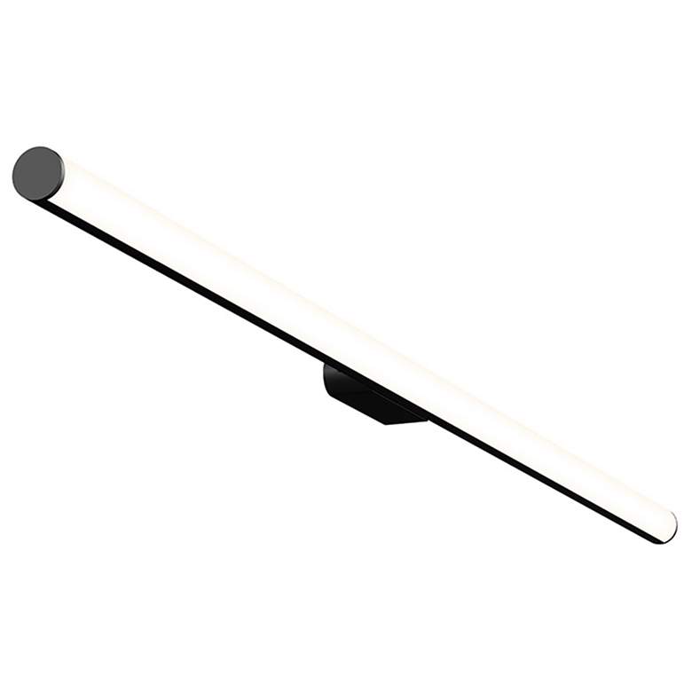 Image 1 Sonneman Fino 32" LED Satin Black Modern Bath Bar Vanity Light