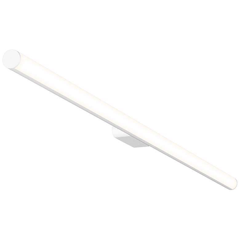 Image 1 Sonneman Fino 32" Wide Satin White LED Bath Light