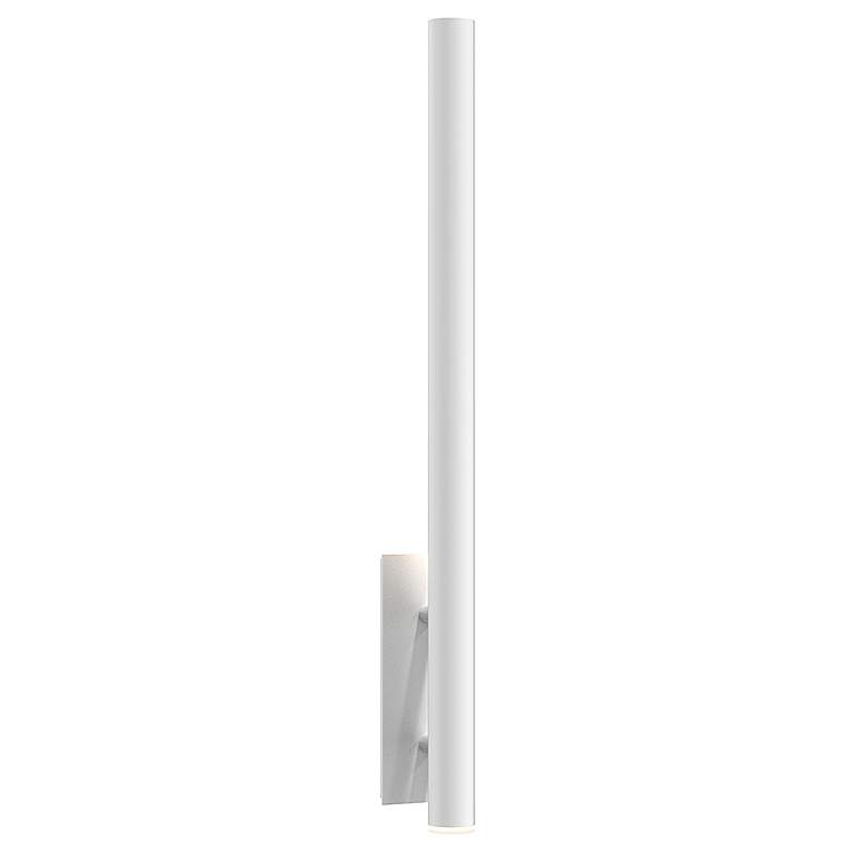Image 1 Sonneman Flue™ 40" High White LED Outdoor Wall Light