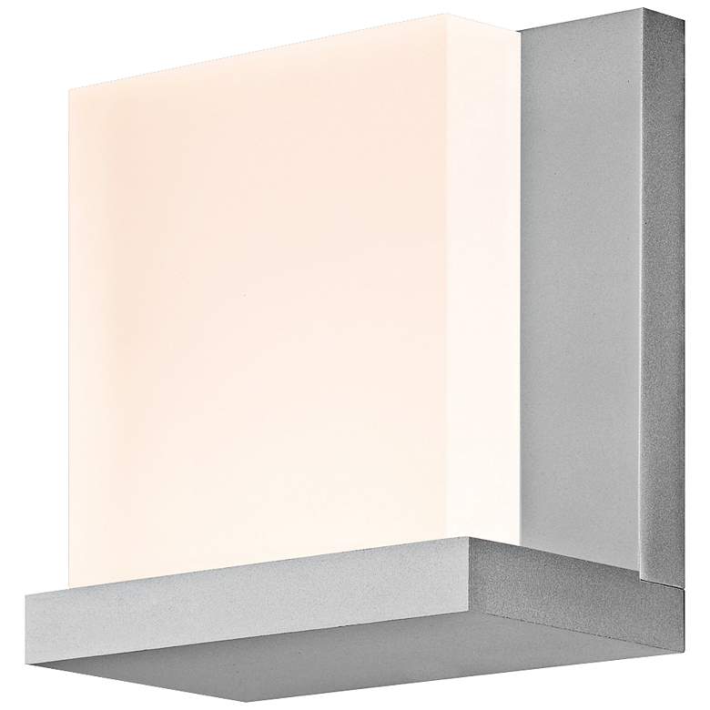 Image 1 Sonneman Glow2 5 1/2 inch High Satin Aluminum LED Wall Sconce