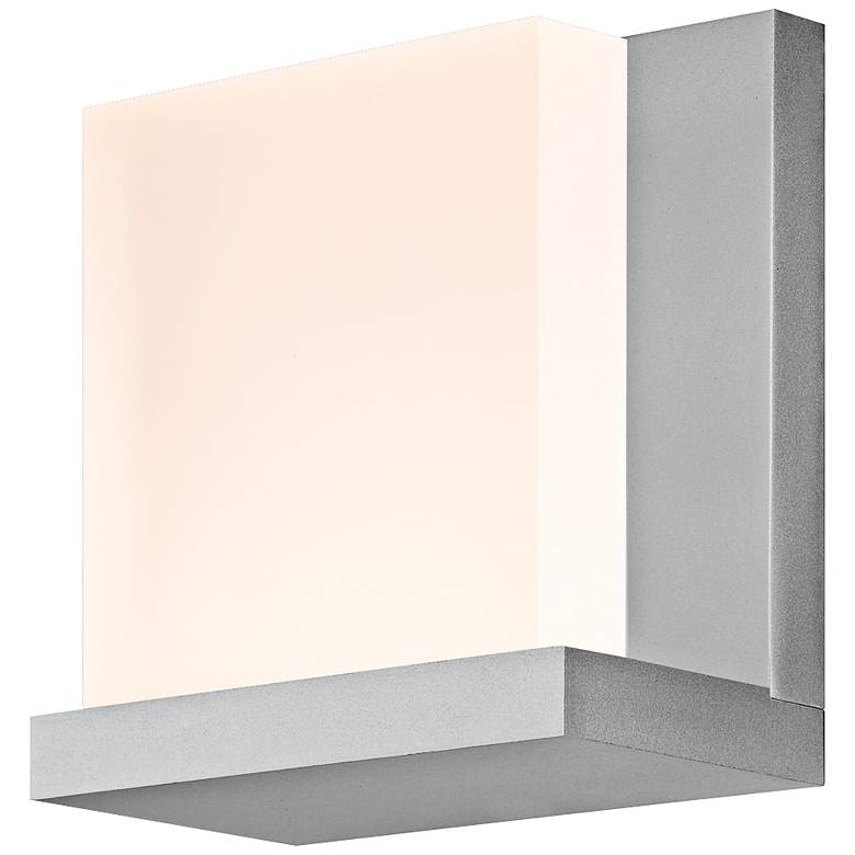Image 1 Sonneman Glow2 5 1/2" High Satin Aluminum LED Wall Sconce