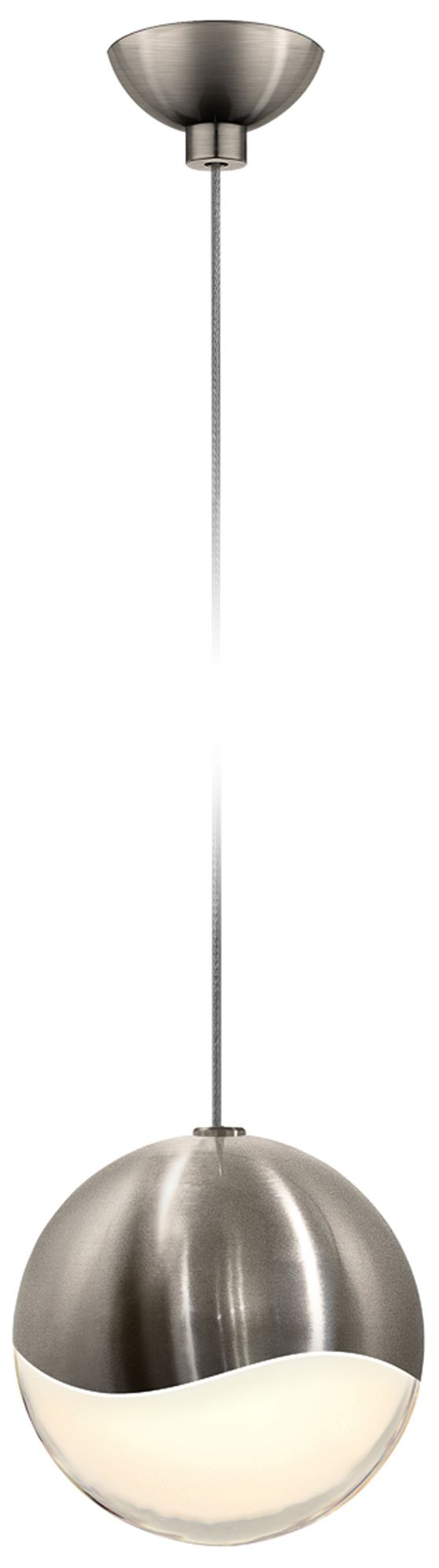 Image 2 Sonneman Grapes 3 3/4" Wide Satin Nickel LED Mini Pendant