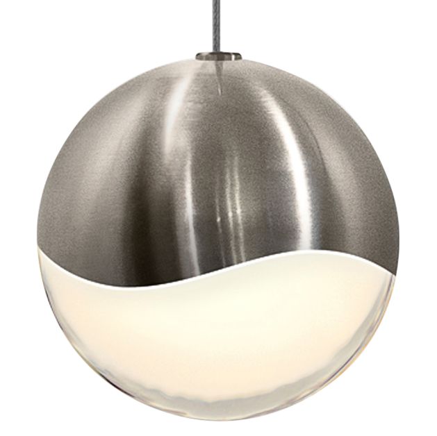 Image 3 Sonneman Grapes 3 3/4" Wide Satin Nickel LED Mini Pendant more views