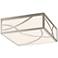 Sonneman Haiku 12"W Satin Nickel Square LED Ceiling Light