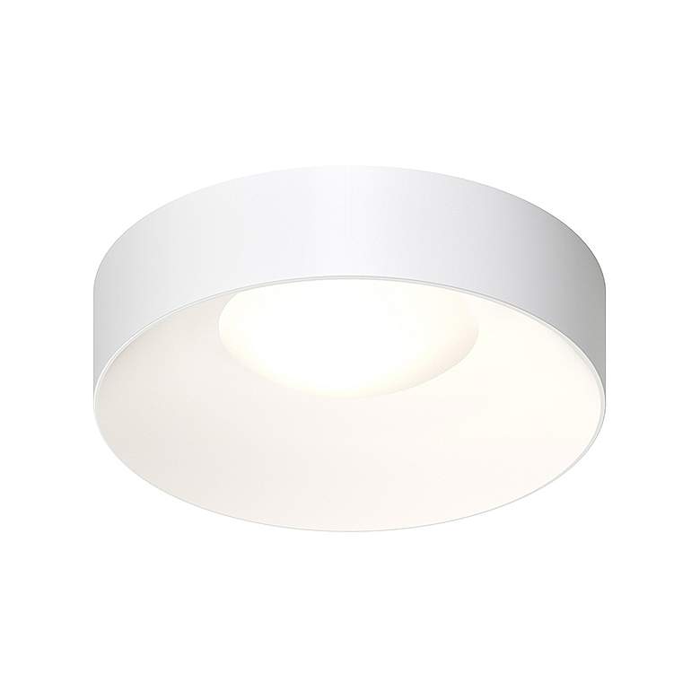 Image 1 Sonneman Ilios™ 18" Wide Satin White LED Ceiling Light