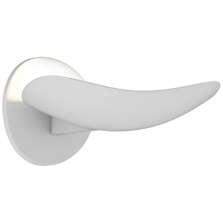 Image 1 Sonneman Infinity 2 inch High Satin White LED Wall Sconce