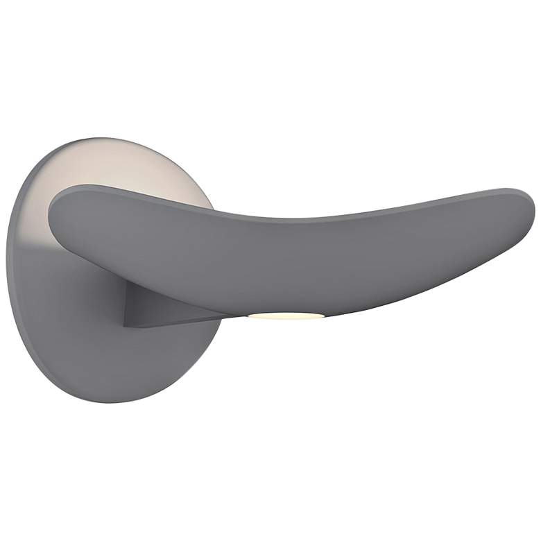 Image 1 Sonneman Infinity 2"H Gray LED Wall Sconce with Downlight