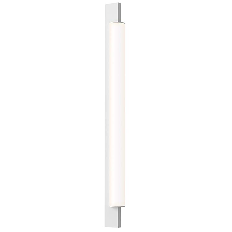 Image 1 Sonneman Keel 22" High Satin White LED Wall Sconce