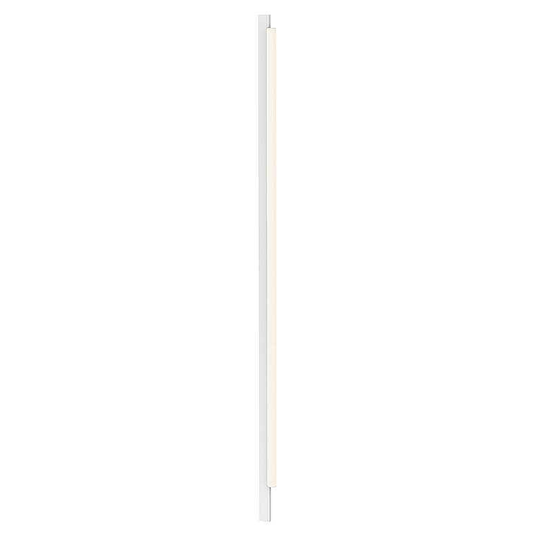 Image 1 Sonneman Keel™ 82 1/4"H Satin White LED Wall Sconce