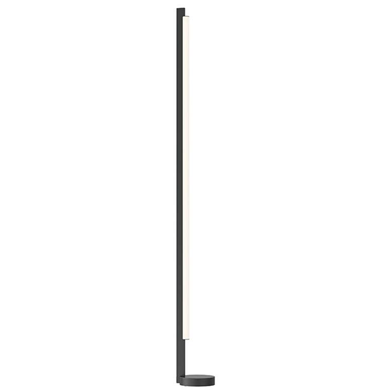 Image 1 Sonneman Keel 86 1/2" Satin Black Modern LED Floor Lamp