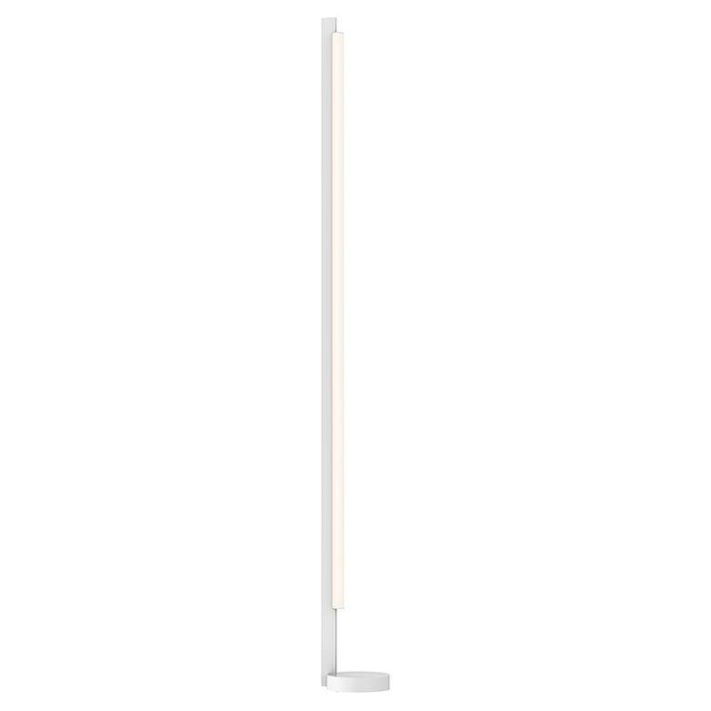 Image 1 Sonneman Keel 86 1/2" Satin White Modern LED Floor Lamp