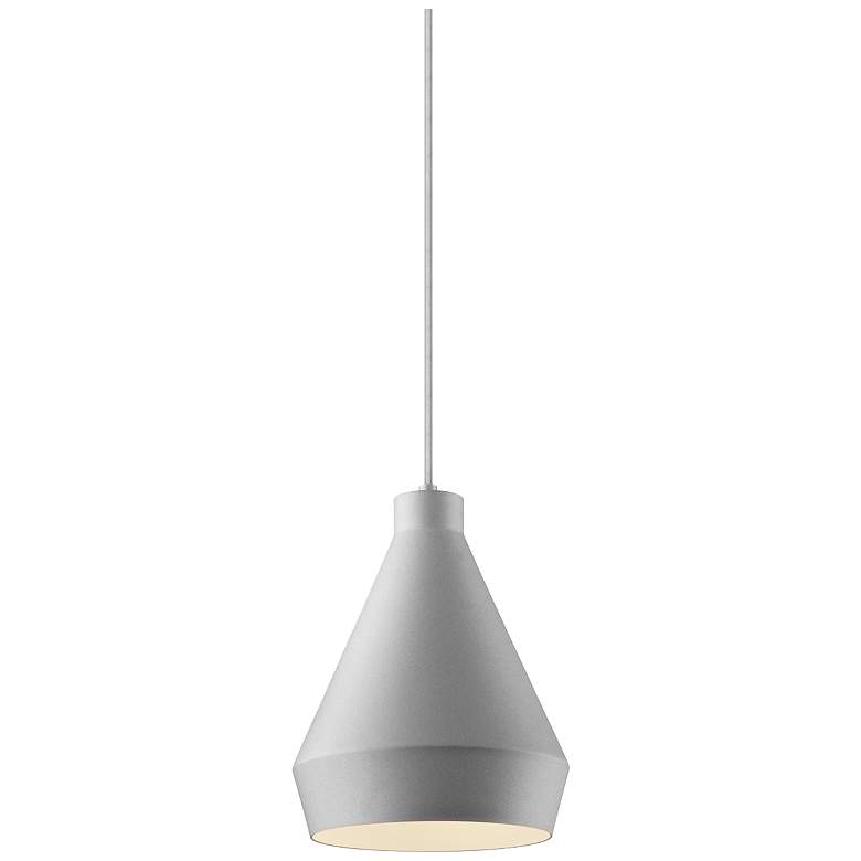 Image 1 Sonneman Koma 9 inch Wide Bright Satin Aluminum Mini Pendant