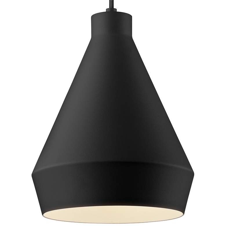 Image 3 Sonneman Koma 9" Wide Satin Black Finish Mini Pendant Light more views