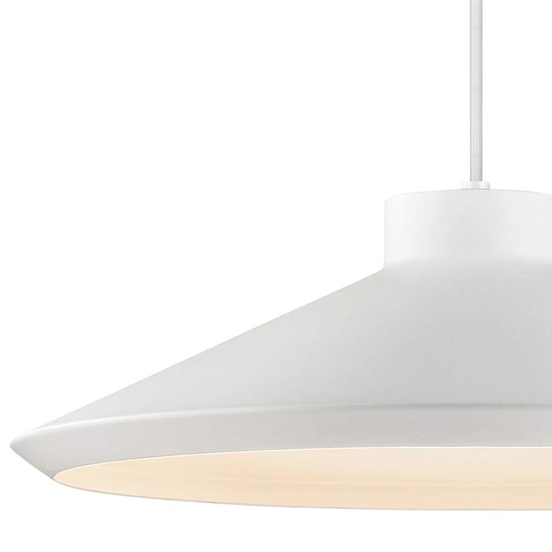 Image 3 Sonneman Koma Edo 22" Wide Satin White Pendant Light more views