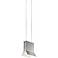 Sonneman Lambda 5" Wide Satin Aluminum LED Mini Pendant