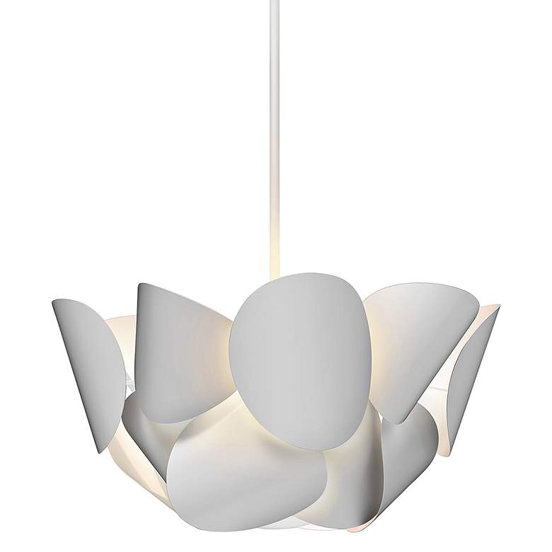 Image 1 Sonneman Lotus 25 1/2 inch Wide Satin White Pendant Light