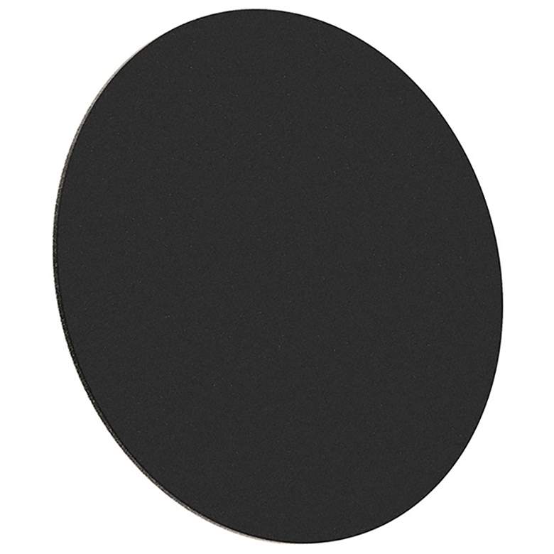 Image 1 Sonneman LP 7 1/2" High Textured Black LED Wall Sconce