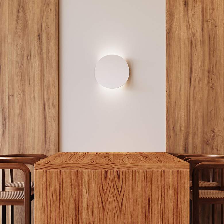 Image 5 Sonneman Malibu 13 3/4" High Satin White LED Wall Sconce more views