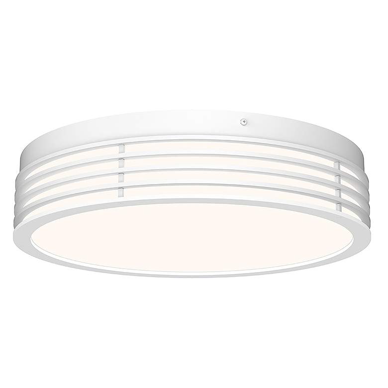 Image 1 Sonneman Marue™ 14 3/4" Wide White LED Ceiling Light