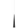 Sonneman Micro Cone 1 3/4" Wide Satin Black LED Mini Pendant