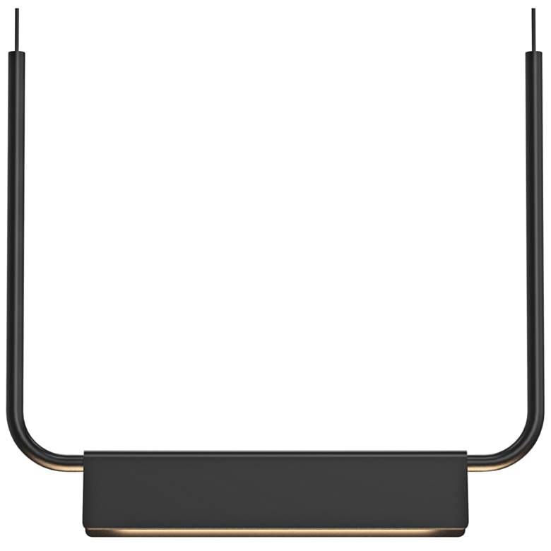 Image 1 Sonneman Morii™ 15" Wide Satin Black LED Pendant Light