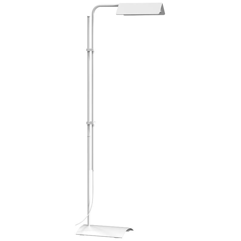 Image 1 Sonneman Morii Satin White Adjustable LED Floor Lamp