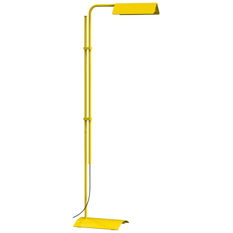Image 1 Sonneman Morii Satin Yellow Adjustable LED Floor Lamp