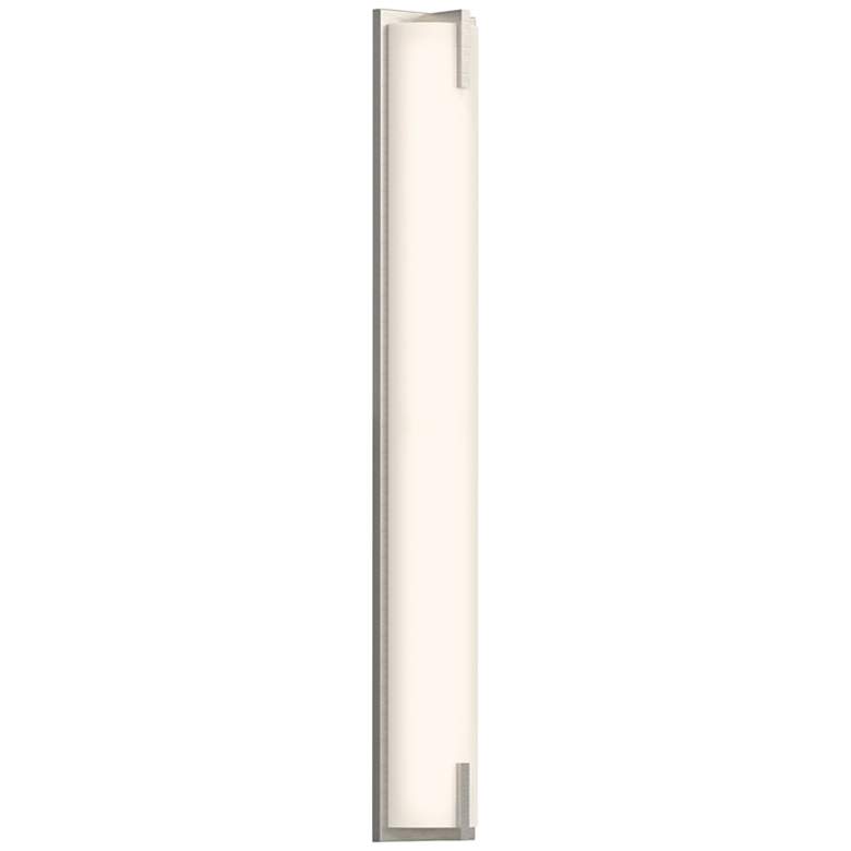 Image 1 Sonneman New Edge™ 32" High Satin Nickel LED Bath Light