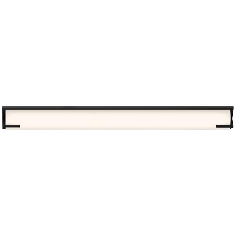 Image 3 Sonneman New Edge 40" High Satin Black LED Bath Light more views