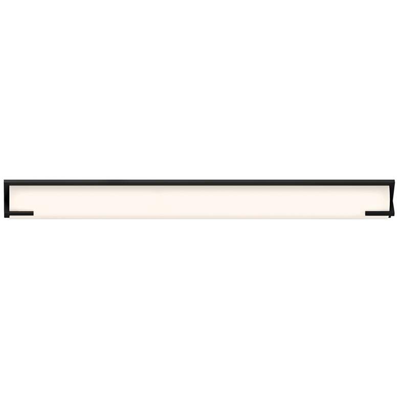 Image 3 Sonneman New Edge 40 inch High Satin Black LED Bath Light more views