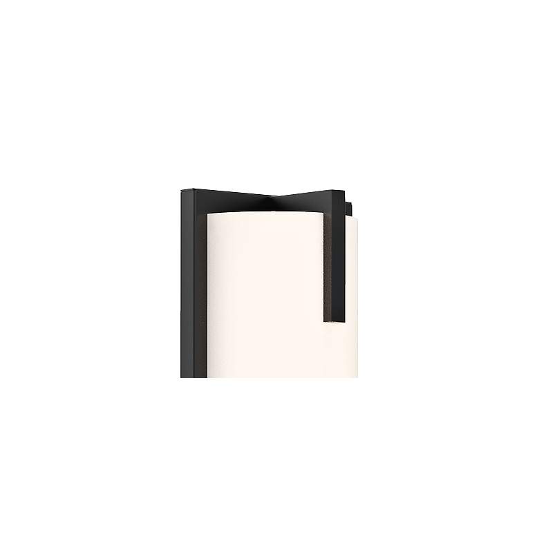 Image 2 Sonneman New Edge™ 24" High Satin Black LED Wall Sconce more views