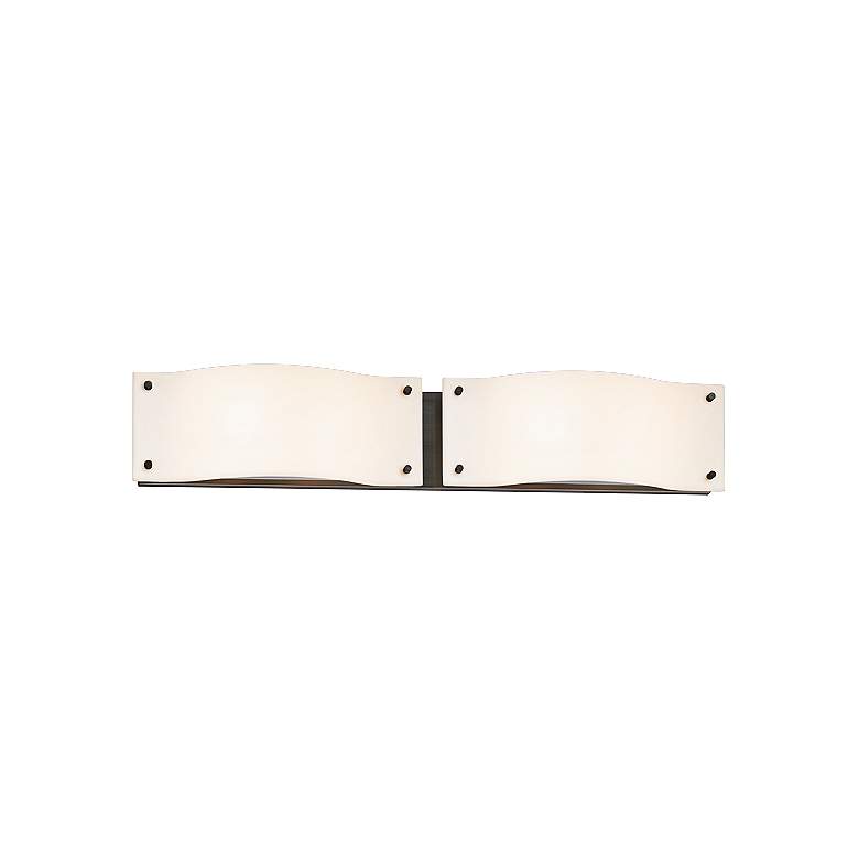 Image 1 Sonneman Oceana 29" Wide Satin Nickel LED Bathroom Light